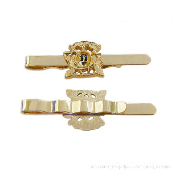 Hollow Logo Cufflinks And Tie Clips With Customized Designs